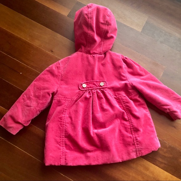 (Sold)Gymboree toddler girl pink hooded coat 2t-3t - Picture 2 of 5